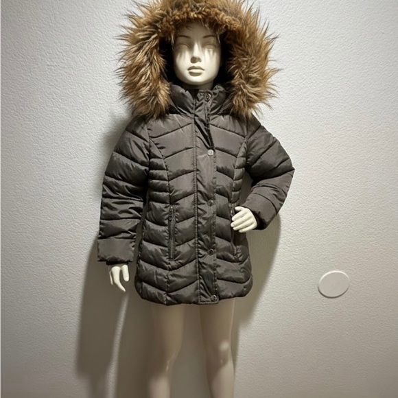 Steve Madden Other - Steve Madden Olive Kids Puffer Jacket with Faux Fur Hood